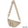Bauchtasche XL Umhängetasche Crossbody-Bag Hüfttasche Kunstleder Italy-Design