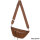 Bauchtasche XL Umhängetasche Crossbody-Bag Hüfttasche Kunstleder Italy-Design