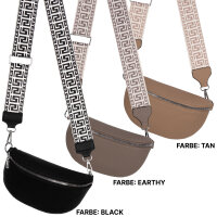 Bauchtasche Umhängetasche Crossbody-Bag Hüfttasche Kunstleder Italy-Design