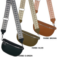 Bauchtasche Umhängetasche Crossbody-Bag Hüfttasche Kunstleder Italy-Design
