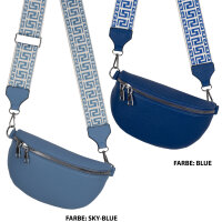 Bauchtasche Umhängetasche Crossbody-Bag Hüfttasche Kunstleder Italy-Design