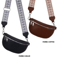Bauchtasche Umhängetasche Crossbody-Bag Hüfttasche Kunstleder Italy-Design