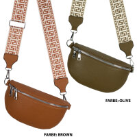 Bauchtasche Umhängetasche Crossbody-Bag Hüfttasche Kunstleder Italy-Design