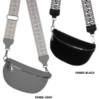 Bauchtasche Umhängetasche Crossbody-Bag Hüfttasche Kunstleder Italy-Design