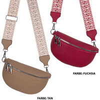 Bauchtasche Umhängetasche Crossbody-Bag Hüfttasche Kunstleder Italy-Design