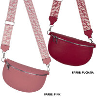 Bauchtasche Umhängetasche Crossbody-Bag Hüfttasche Kunstleder Italy-Design