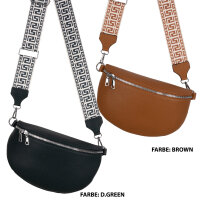 Bauchtasche Umhängetasche Crossbody-Bag Hüfttasche Kunstleder Italy-Design