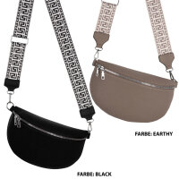 Bauchtasche Umhängetasche Crossbody-Bag Hüfttasche Kunstleder Italy-Design
