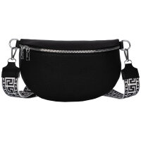 Bauchtasche Umhängetasche Crossbody-Bag Hüfttasche Kunstleder Italy-Design