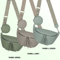 Bauchtasche  Umhängetasche Crossbody-Bag Hüfttasche Kunstleder Italy-Design
