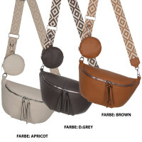 Bauchtasche  Umhängetasche Crossbody-Bag Hüfttasche Kunstleder Italy-Design
