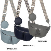 Bauchtasche  Umhängetasche Crossbody-Bag Hüfttasche Kunstleder Italy-Design