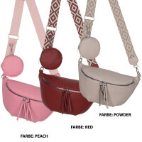Bauchtasche  Umhängetasche Crossbody-Bag Hüfttasche Kunstleder Italy-Design