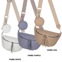 Bauchtasche  Umhängetasche Crossbody-Bag Hüfttasche Kunstleder Italy-Design