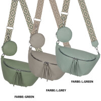 Bauchtasche  Umhängetasche Crossbody-Bag Hüfttasche Kunstleder Italy-Design