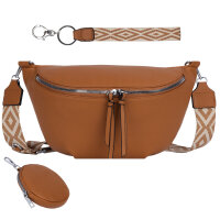 Bauchtasche  Umhängetasche Crossbody-Bag Hüfttasche Kunstleder Italy-Design