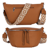Bauchtasche  Umhängetasche Crossbody-Bag Hüfttasche Kunstleder Italy-Design