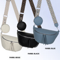 Bauchtasche  Umhängetasche Crossbody-Bag Hüfttasche Kunstleder Italy-Design