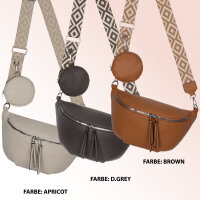 Bauchtasche  Umhängetasche Crossbody-Bag Hüfttasche Kunstleder Italy-Design