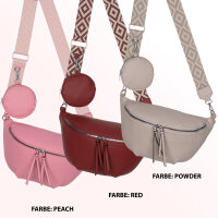 Bauchtasche  Umhängetasche Crossbody-Bag Hüfttasche Kunstleder Italy-Design