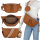 Bauchtasche  Umhängetasche Crossbody-Bag Hüfttasche Kunstleder Italy-Design