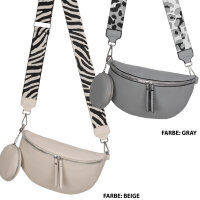 Bauchtasche  Umhängetasche Crossbody-Bag Hüfttasche Kunstleder Italy-Design