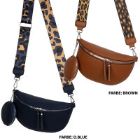 Bauchtasche  Umhängetasche Crossbody-Bag Hüfttasche Kunstleder Italy-Design