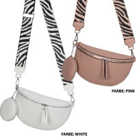 Bauchtasche  Umhängetasche Crossbody-Bag Hüfttasche Kunstleder Italy-Design