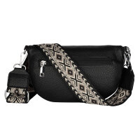 Bauchtasche Umhängetasche Crossbody-Bag Hüfttasche Kunstleder Italy-Design