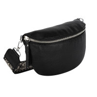 Bauchtasche Umhängetasche Crossbody-Bag Hüfttasche Kunstleder Italy-Design