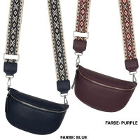 Bauchtasche Umhängetasche Crossbody-Bag Hüfttasche Kunstleder Italy-Design