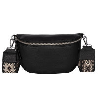 Bauchtasche Umhängetasche Crossbody-Bag Hüfttasche Kunstleder Italy-Design