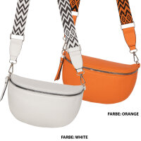 Bauchtasche Umhängetasche Crossbody-Bag Hüfttasche Kunstleder Italy-Design