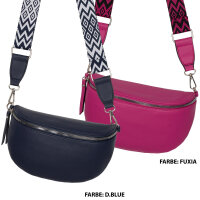 Bauchtasche Umhängetasche Crossbody-Bag Hüfttasche Kunstleder Italy-Design