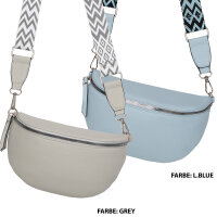 Bauchtasche Umhängetasche Crossbody-Bag Hüfttasche Kunstleder Italy-Design