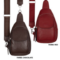 Brusttasche Umhängetasche Schultertasche Cross Body Bag Kunstleder Italy-Design