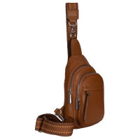 Brusttasche Umhängetasche Schultertasche Cross Body Bag Kunstleder Italy-Design
