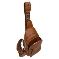 Brusttasche Umhängetasche Schultertasche Cross Body Bag Kunstleder Italy-Design