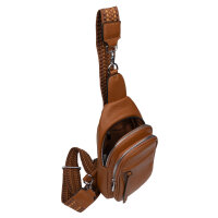 Brusttasche Umhängetasche Schultertasche Cross Body Bag Kunstleder Italy-Design