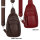 Brusttasche Umhängetasche Schultertasche Cross Body Bag Kunstleder Italy-Design