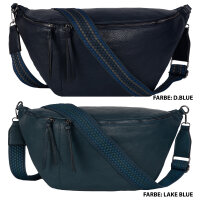 Bauchtasche XXL Umhängetasche Crossbody-Bag Hüfttasche Kunstleder Italy-Design
