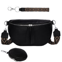 Bauchtasche  Umhängetasche Crossbody-Bag Hüfttasche Kunstleder Italy-Design