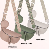 Bauchtasche  Umhängetasche Crossbody-Bag Hüfttasche Kunstleder Italy-Design