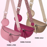 Bauchtasche  Umhängetasche Crossbody-Bag Hüfttasche Kunstleder Italy-Design