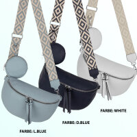 Bauchtasche  Umhängetasche Crossbody-Bag Hüfttasche Kunstleder Italy-Design