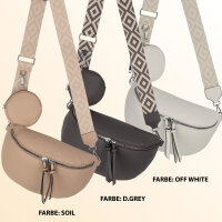 Bauchtasche  Umhängetasche Crossbody-Bag Hüfttasche Kunstleder Italy-Design