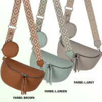Bauchtasche  Umhängetasche Crossbody-Bag Hüfttasche Kunstleder Italy-Design