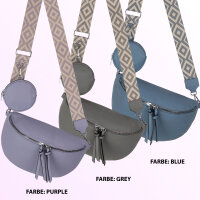 Bauchtasche  Umhängetasche Crossbody-Bag Hüfttasche Kunstleder Italy-Design