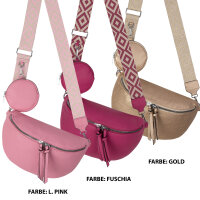 Bauchtasche  Umhängetasche Crossbody-Bag Hüfttasche Kunstleder Italy-Design