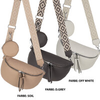 Bauchtasche  Umhängetasche Crossbody-Bag Hüfttasche Kunstleder Italy-Design